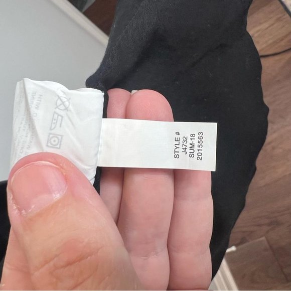 J Crew Womens Size Small Linen Wrap Dress Sleeveless Black NEW Coastal Cotton - Picture 7 of 10